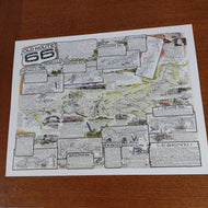Bob's 1st Edition Color Poster of Route 66, America's Main Street