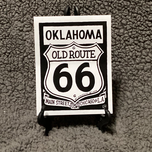 Rt 66 Oklahoma Shield Sticker