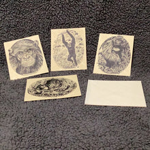Load image into Gallery viewer, Set of 4 Primate Assortment Notecards