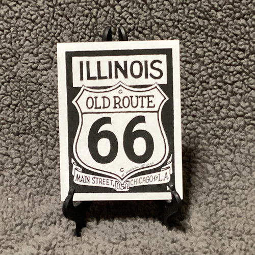 Rt 66 Illinois Shield Sticker