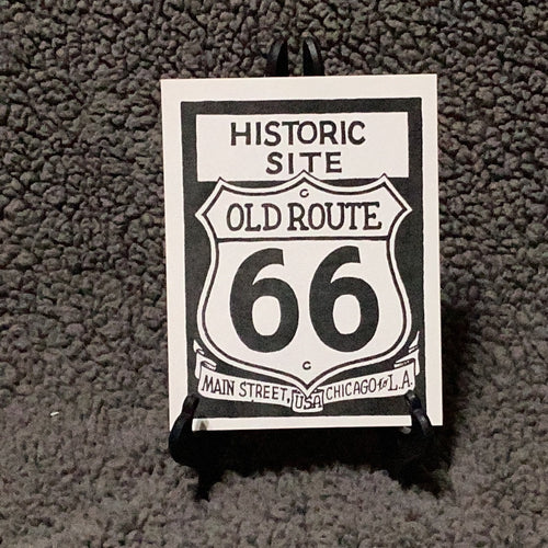 “Historic Site” Rt 66 Shield Sticker