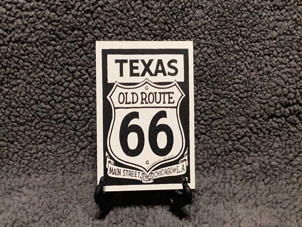 Rt 66 Texas Shield
