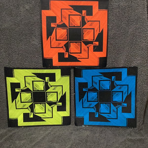 Set of 3 Black Light Posters