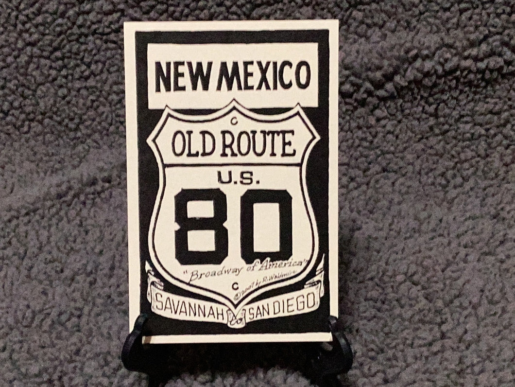 Old US 80 New Mexico Shield