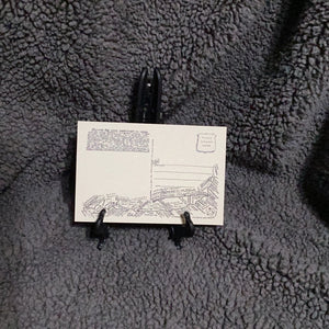 Double Arrow Rt 66 Shield Postcard