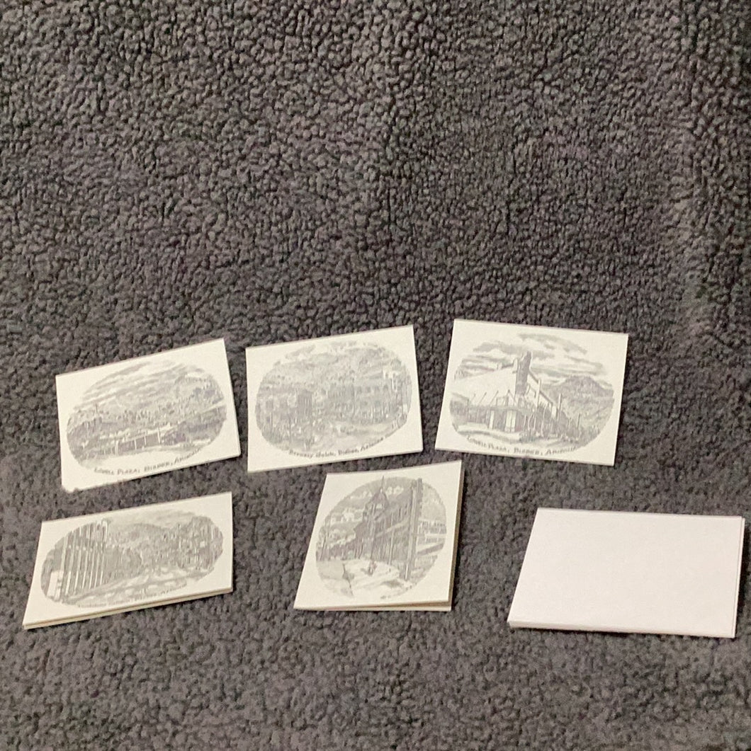 Set of 5 Bisbee Arizona Notecards
