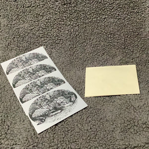Set of 4 Tiger Notecards