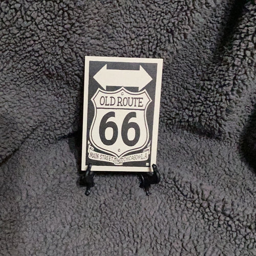 Double Arrow Rt 66 Shield Postcard
