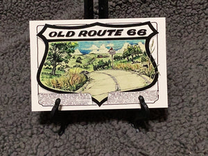 Old Route 66 Color Shield