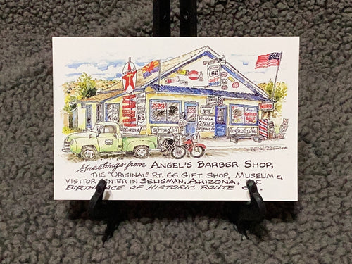 Rt 66 Angel’s Barber Shop Seligman Arizona