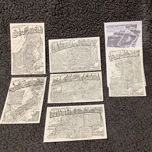 Country Post Card Set